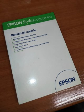 Manual Epson Stylus Color 600 - Impresora