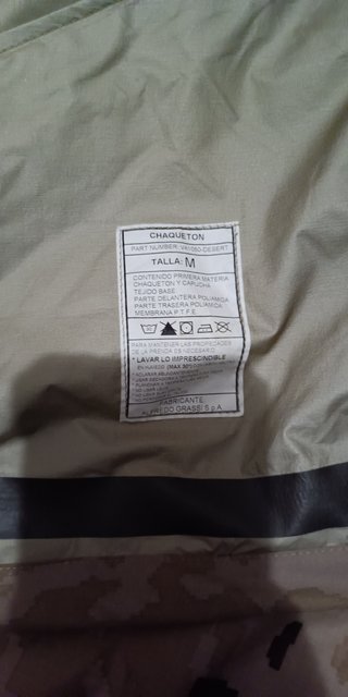 Goretex Intemperie M 3 cosas arido pixelado