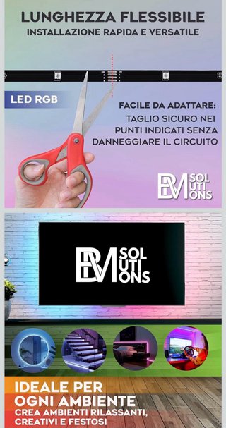 Striscia LED RGB con Telecomando