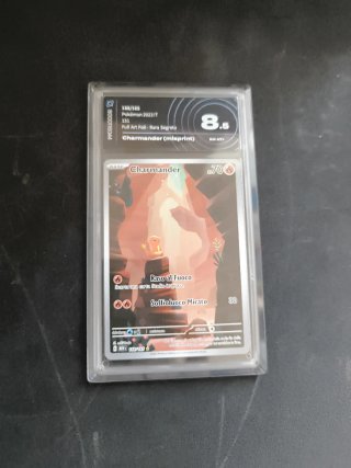 Carta Pokémon Charmander, set 151 Gradata 8.5