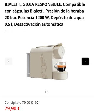 Cafetera Bialetti Gioia Responsable