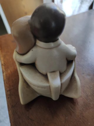 Statuina Sposi su Barca Egan