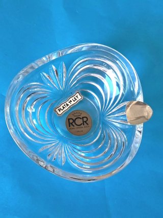 Cenicero RCR Cristal Italiano Plata 1ª Ley