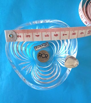 Cenicero RCR Cristal Italiano Plata 1ª Ley