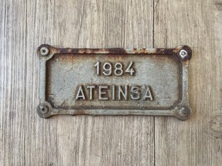 RENFE Placa ferroviaria 1984 ATEINSA