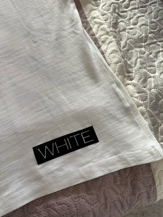 T-shirt Bianca e Arancione Off-White