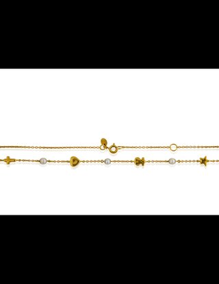 Gargantilla Tous Oro 18k motivos y perlas 15345