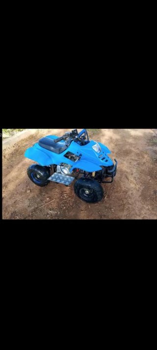 Quad infantil azul todoterreno