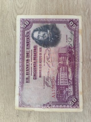 Lote Billetes Antiguos España Pesetas