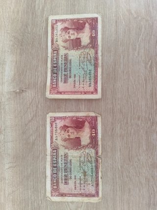 Lote Billetes Antiguos España Pesetas