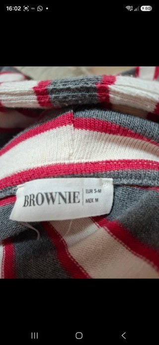 Jersey rayas brownie talla S-M