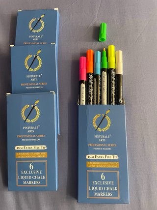 6 Rotuladores Tiza Líquida Pinturale Arts