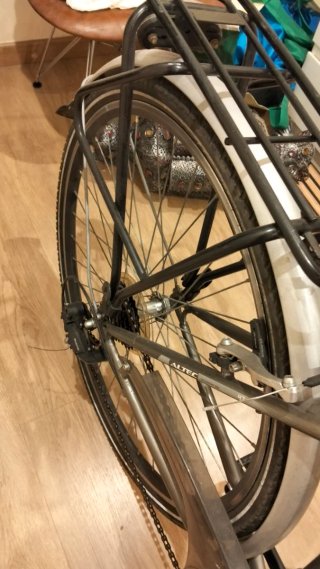 Bicicleta de paseo gris