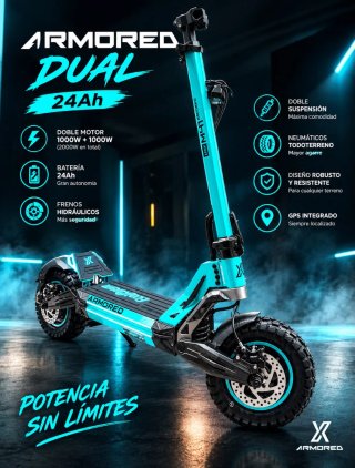 Patinete Eléctrico Armored Dual - NUEVO