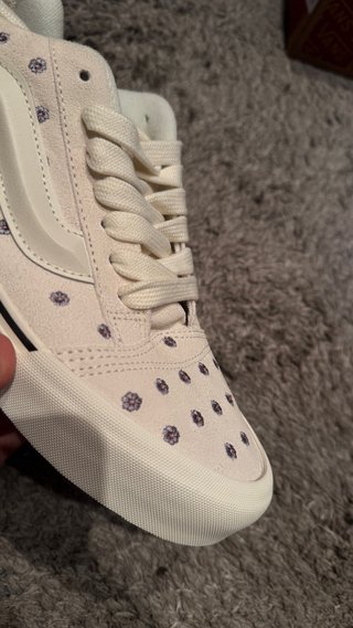 Zapatillas Vans Flores Bordadas Blancas