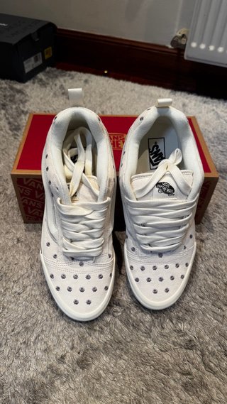 Zapatillas Vans Flores Bordadas Blancas