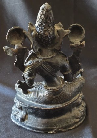 Figura Diosa Asiática Bronce
