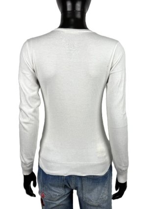 Ralph Lauren Maglione Donna Taglia S Bianco Cotone