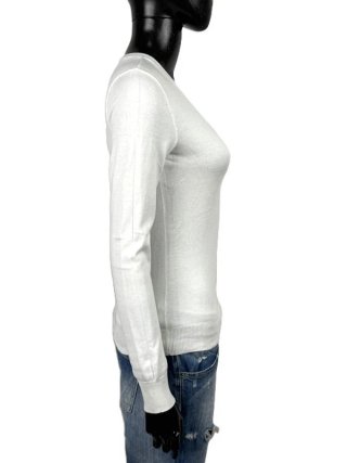 Ralph Lauren Maglione Donna Taglia S Bianco Cotone
