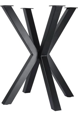Homtone 2 Gambe a Croce in Acciaio per Tavolo 71cm