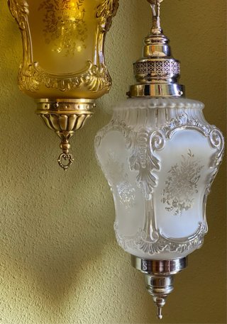 Set 2 Faroles Antiguos Art Déco