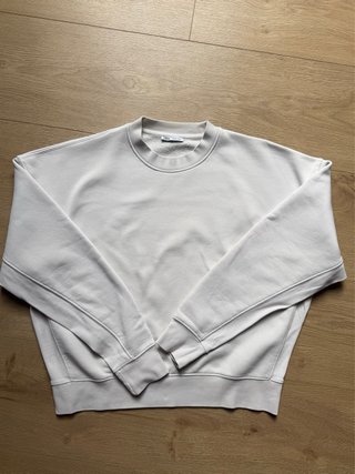 Sudadera Zara Oversize Beige Talla L