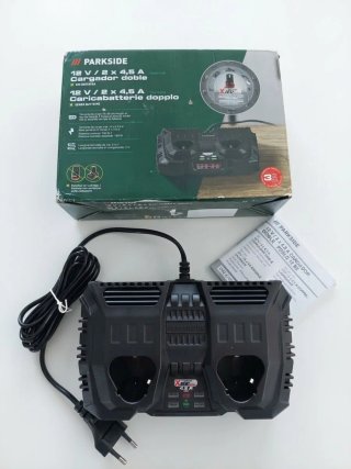 Cargador Doble Parkside 12V/2x4.5A