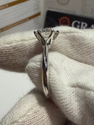Anello Solitario Diamante Moissanite 2 ct