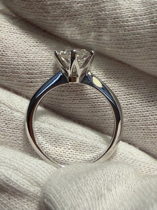 Anello Solitario Diamante Moissanite 2 ct