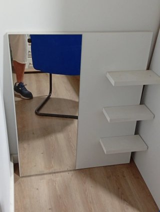 Specchio decorativo bianco per ingresso