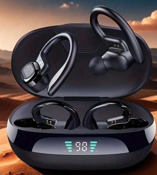 Auriculares Inalámbricos Deportivos Negros