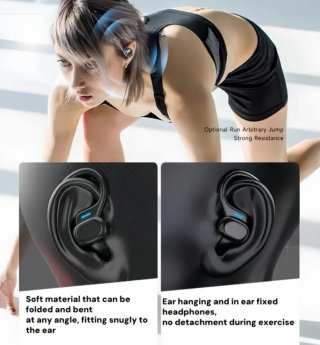 Auriculares Inalámbricos Deportivos Negros