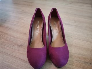 Zapatos de tacón Marypaz morados talla 39