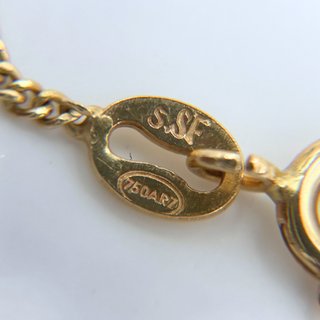 Cadena de Oro 18k - (750), 45cm, 2.92gr, Barbada