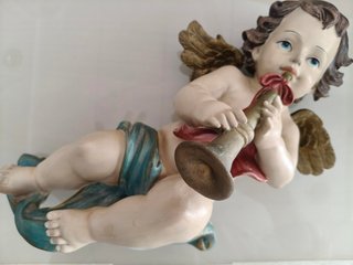 Figura Ángel Cerámica Trompeta
