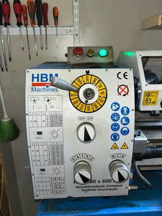 Torno HBM 280 x 600 Profi con base