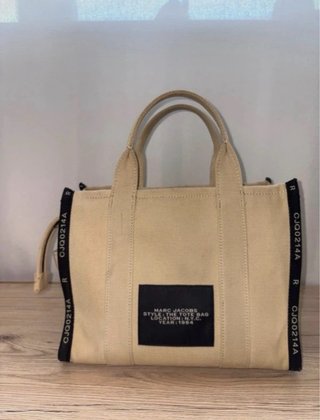 Borsa Marc Jacobs The Tote Bag Beige/Nero