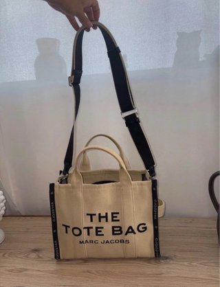 Borsa Marc Jacobs The Tote Bag Beige/Nero