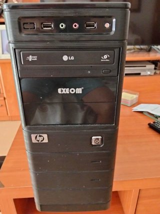 Ordenador de sobremesa HP Negro W 11. Pro activado
