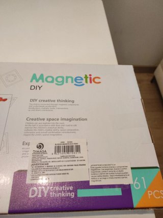 Juego de construcción magnético DIY 61 piezas