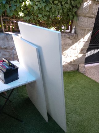 Dos tableros de madera nuevos 118x60 y 138x60