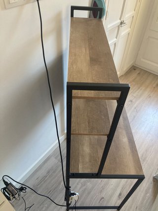 Escritorio madera y metal - Estupendo estado