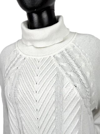 Maglione Dolcevita Tommy Hilfiger Donna L Bianco