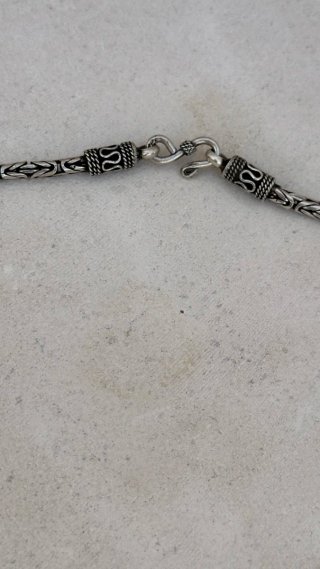 Collare in Argento 925 con Maglie Bizantine
