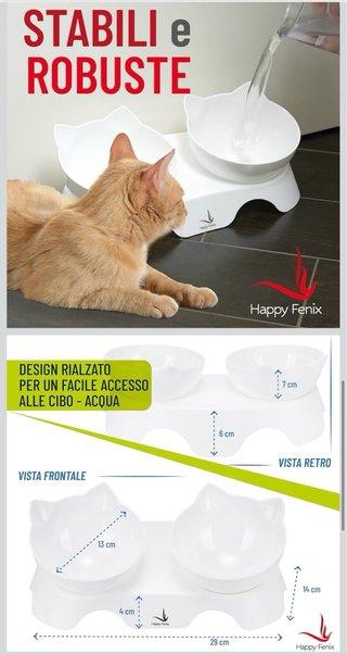 Ciotola doppia per cani/gatti