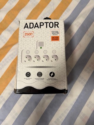 Adaptador de enchufe múltiple 2500W