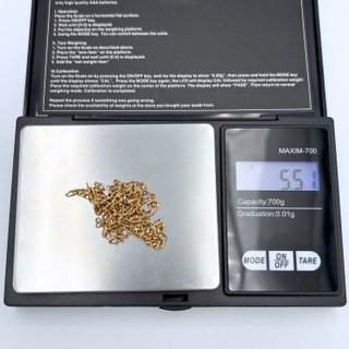 Cadena de Oro 18k - (750), 61cm, 5.51gr, Bilbao