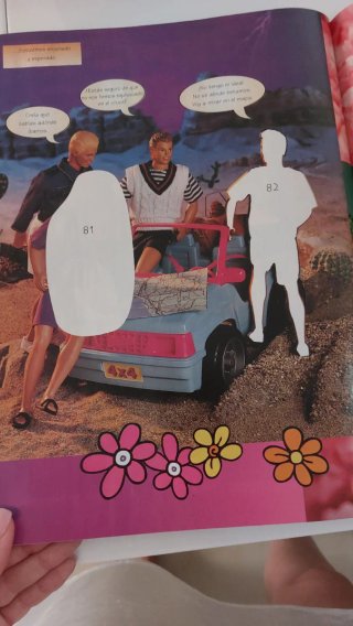 Álbum de cromos Barbie Panini Incompleto