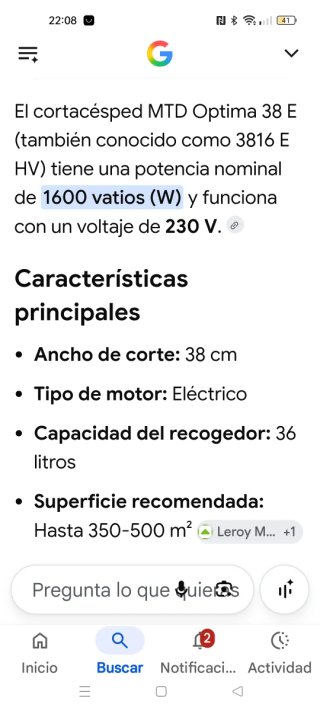 Cortacésped rojo y negro