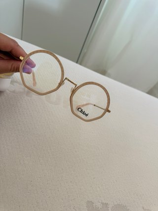 Gafas Chloé doradas y rosas